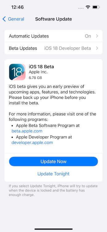 How to Install iOS 18 Developer Beta Right Now