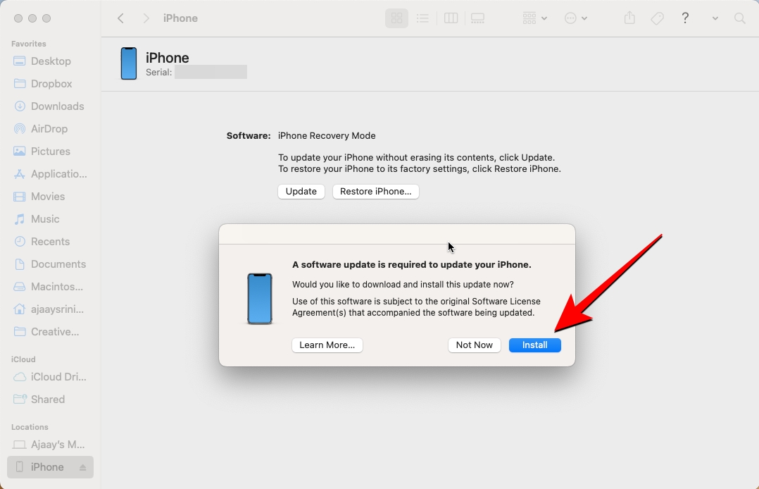 stuck in recovery mode iphone 11