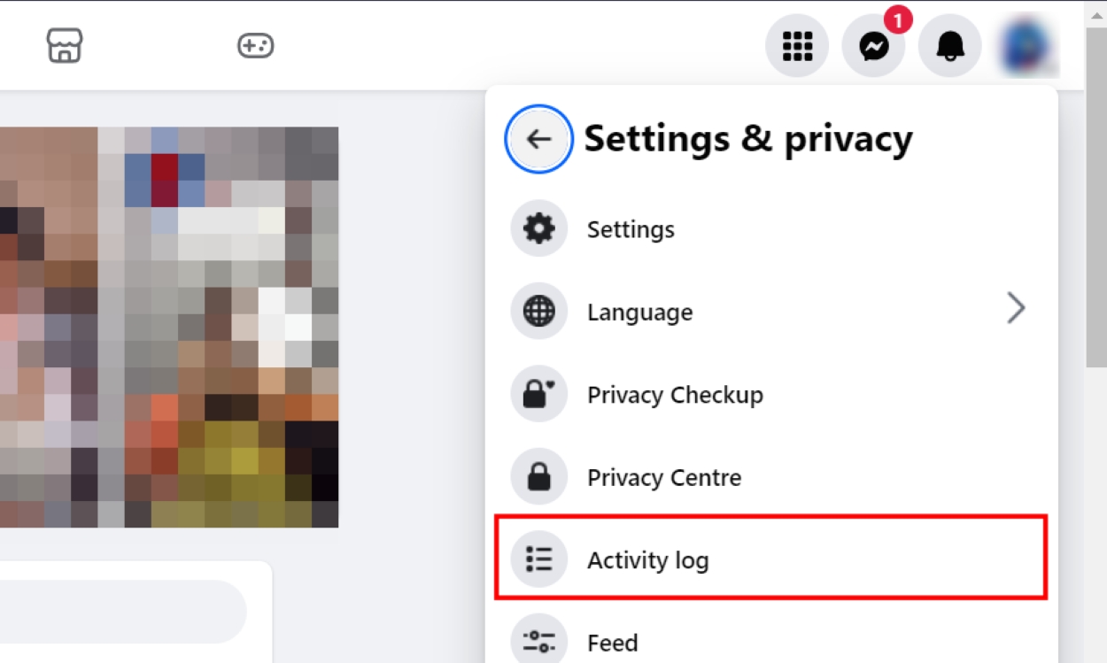 Open Facebook Settings