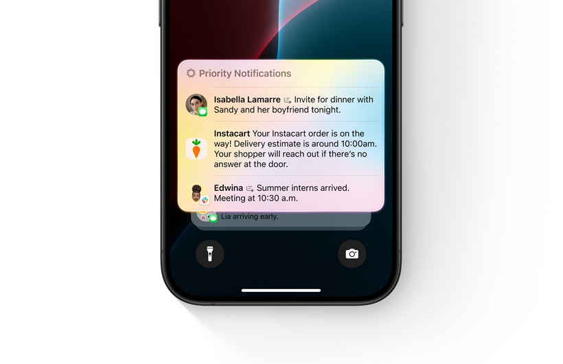 priority notifications using AI on iphone