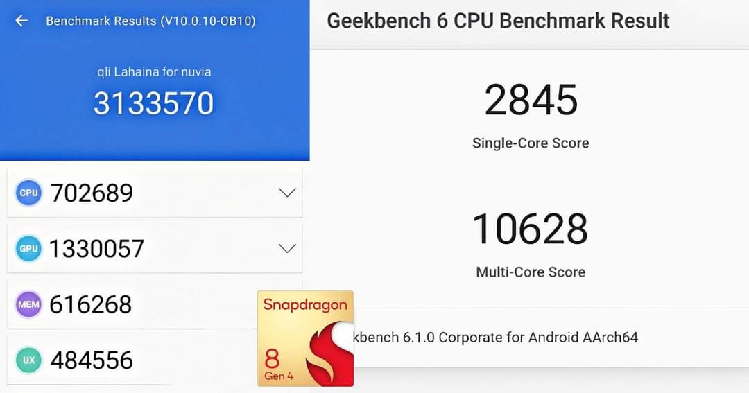 snapdragon 8 gen 4 leaked benchmark geekbench and antutu
