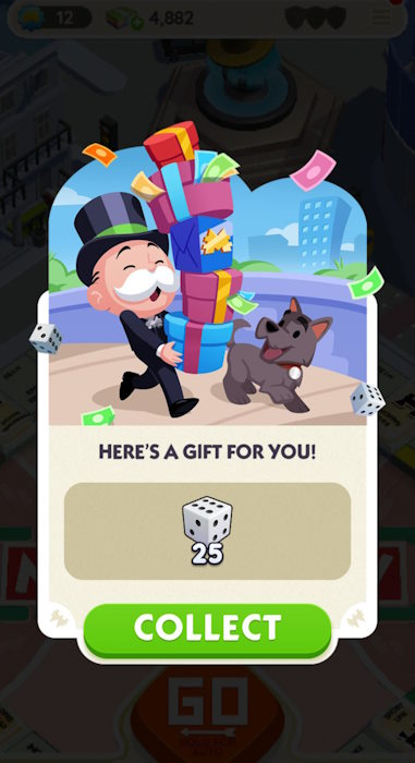 After clicking the link, you’ll get this pop-up in Monopoly GO