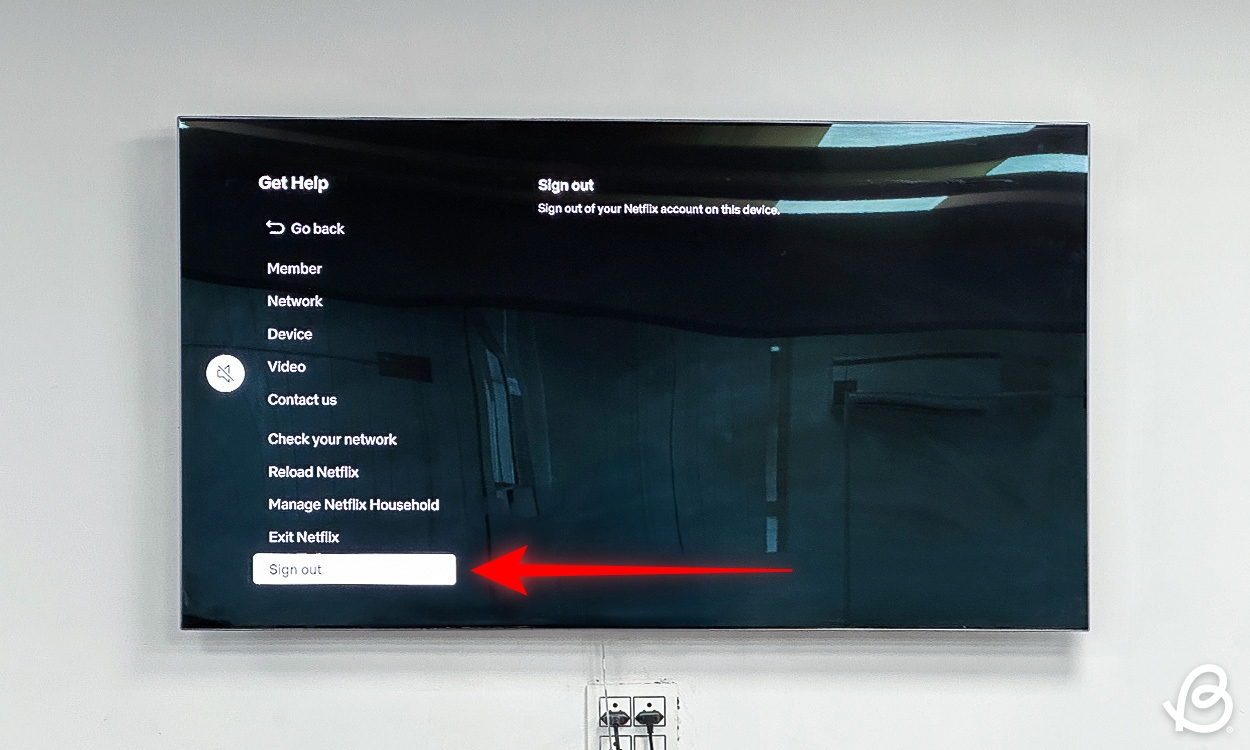 Android TV Sign Out