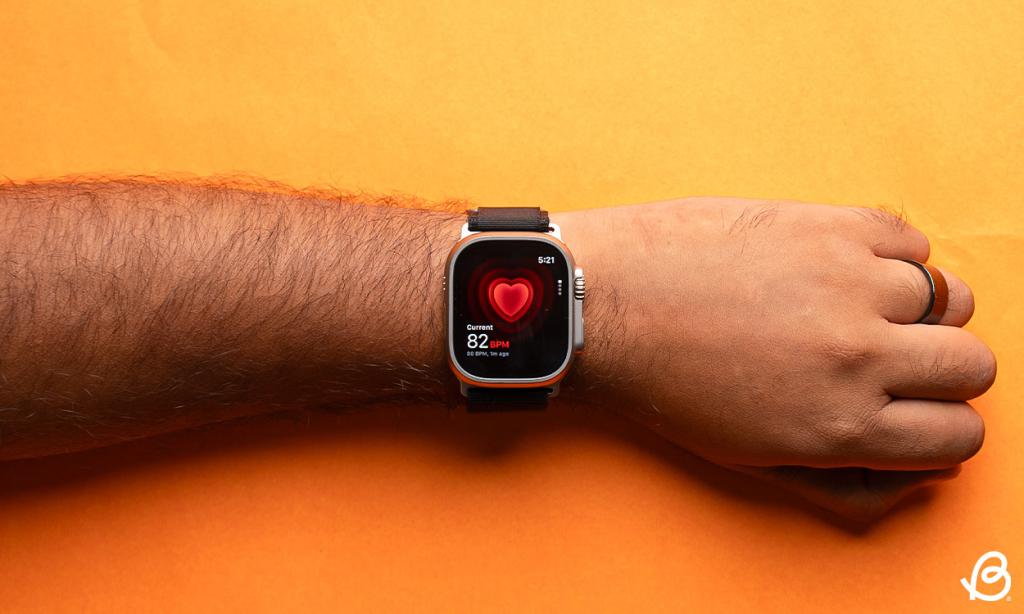 Apple Watch Ultra 2 heart rate sensor