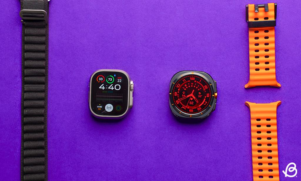 Apple Watch Ultra 2 vs Galaxy Watch Ultra design comparison
