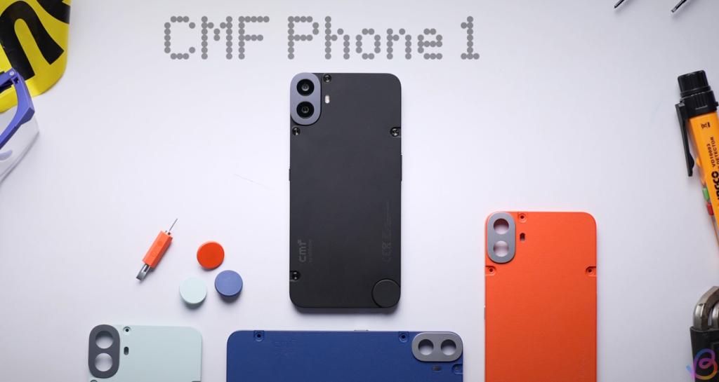 CMF Phone 1 with all back panels and dials