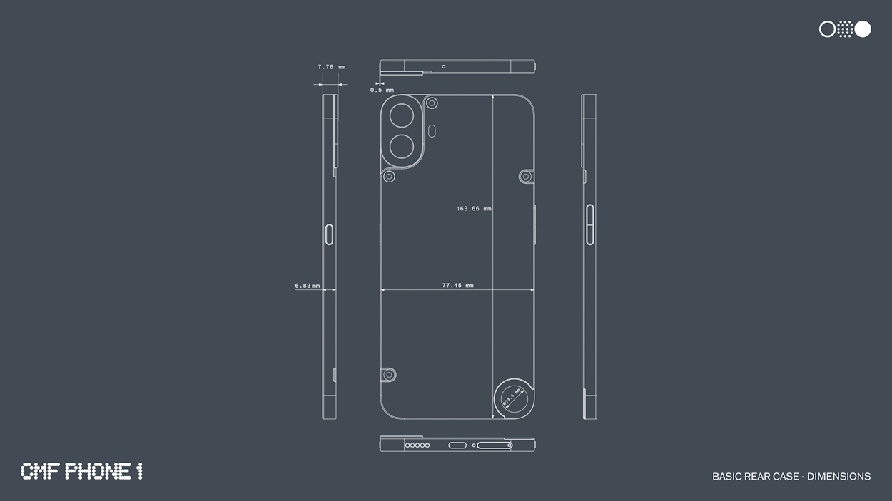 CMF Phone 1 rear panel renders