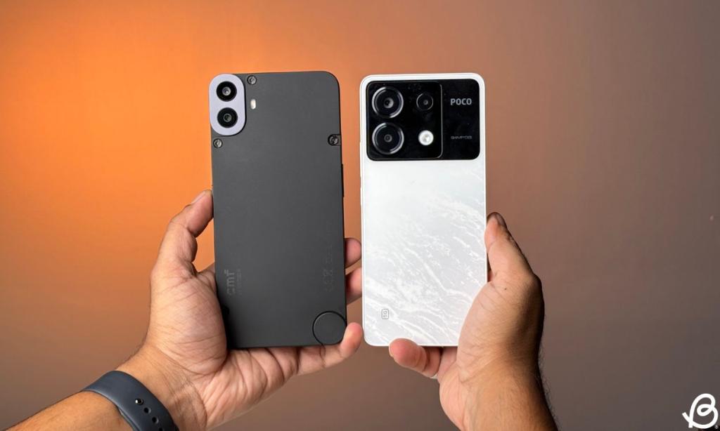 CMF Phone 1 vs POCO X6 Design