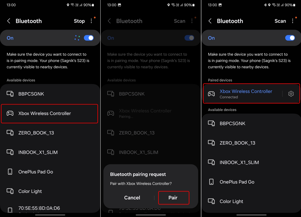 connect phone screen to xbox
