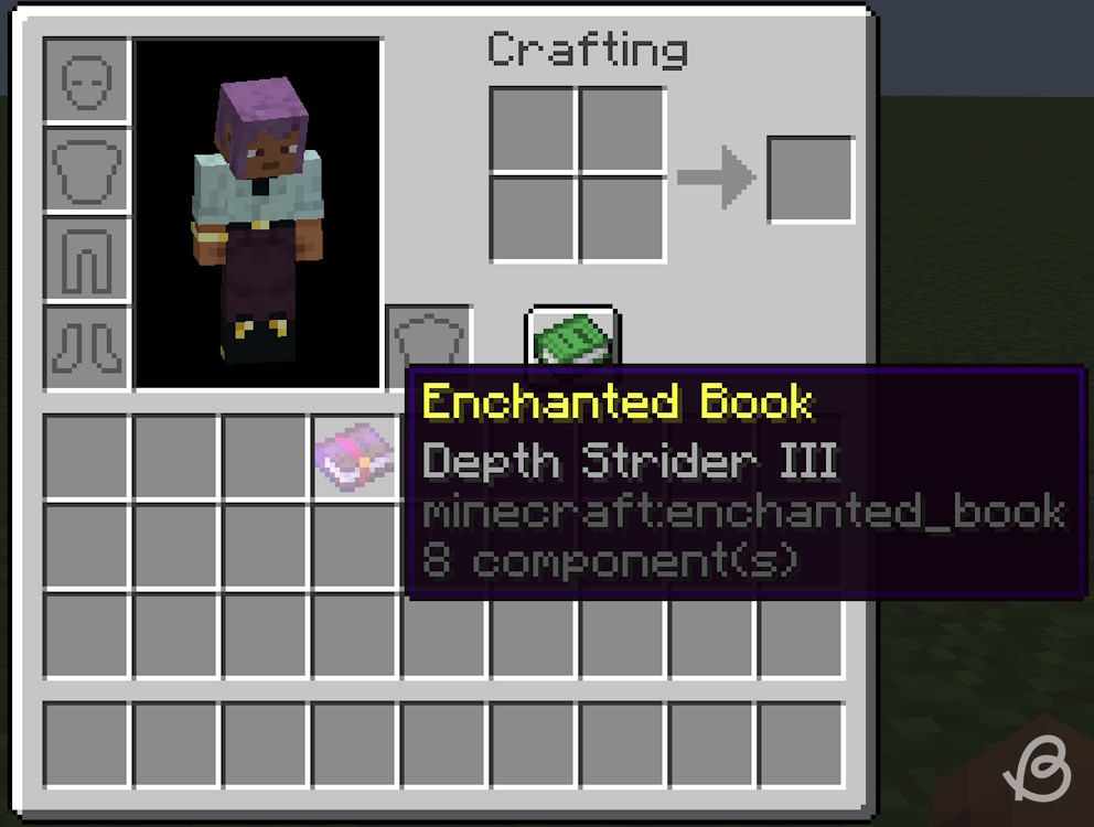 Depth strider enchanted book