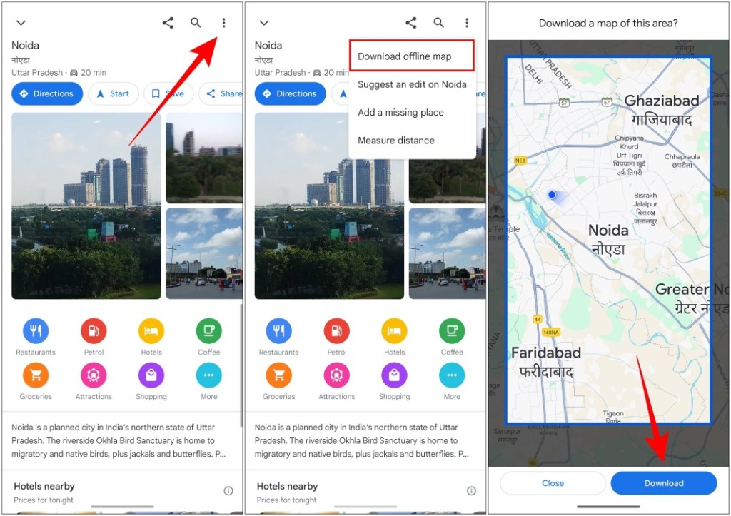 Cómo utilizar mapas sin conexión en Google Maps