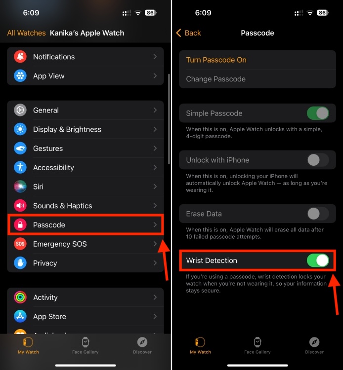 How to lock an Apple Watch Enable wrist detection on iPhone