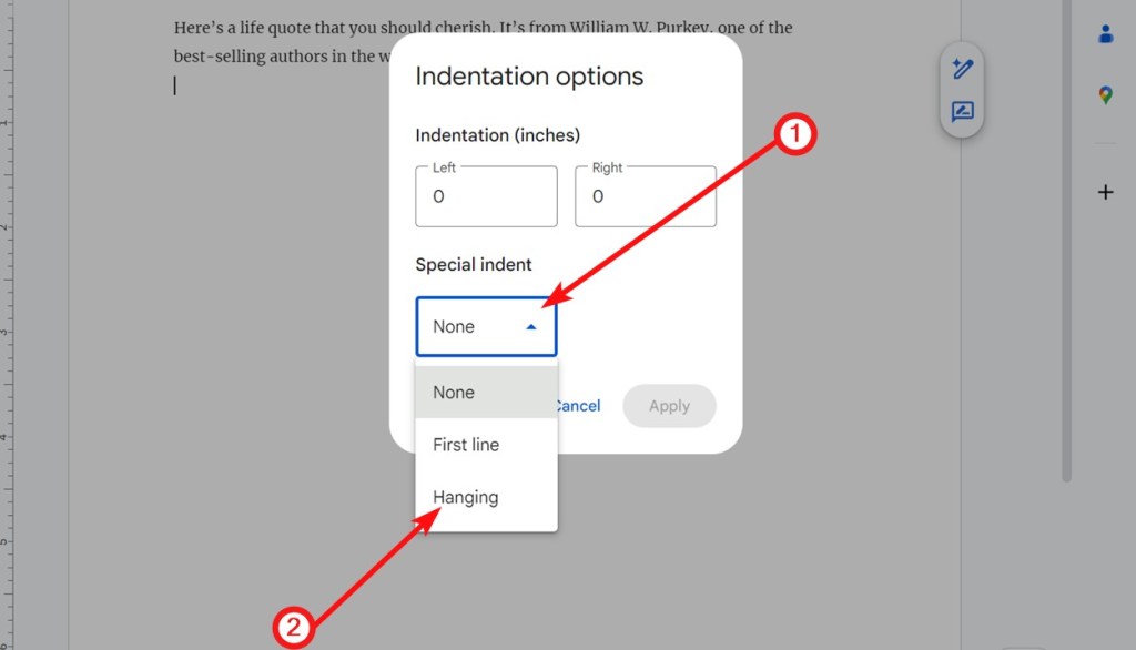 How to Do Hanging Indent on Google Docs