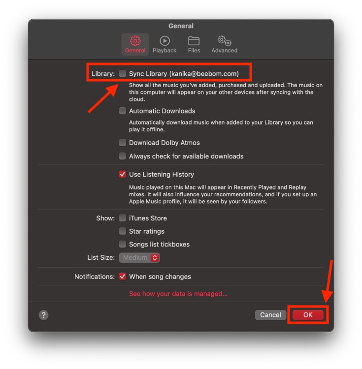 How to turn off iCloud Music Library on Mac