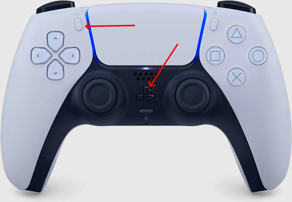 PS5 controller pairing buttons