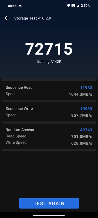 Phone 2a Plus AnTuTu Storage Test