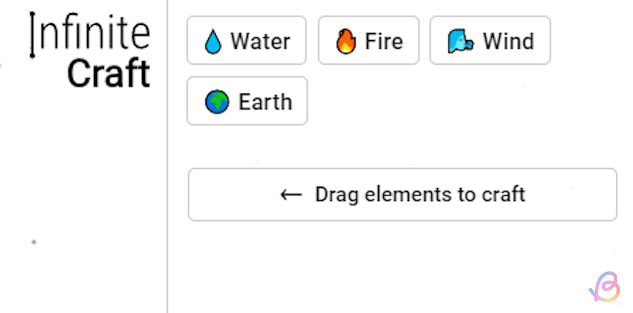 First four elements in Infinite Craft