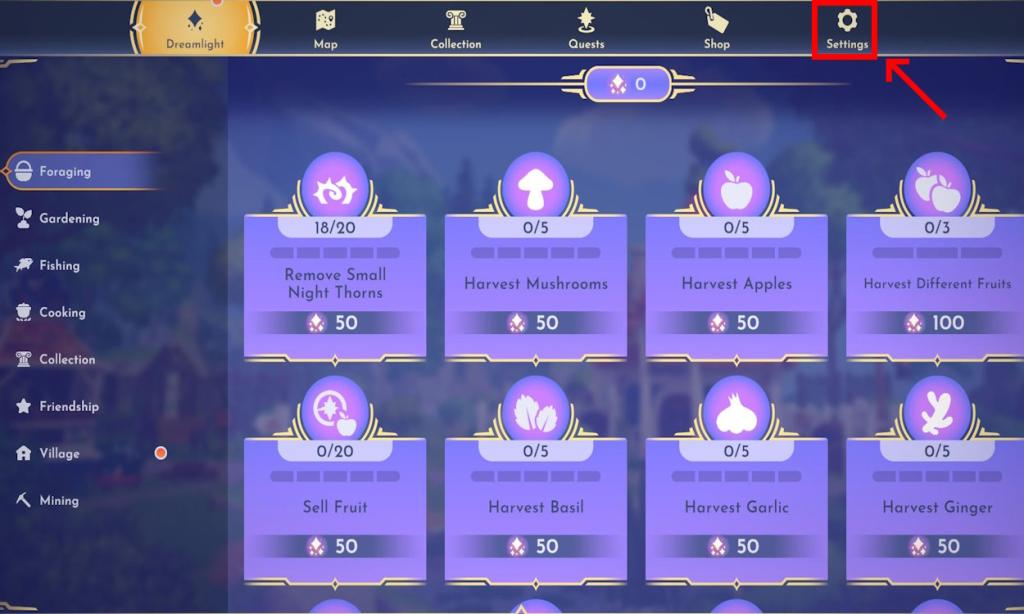 Press escape or start to open the Disney Dreamlight Valley menu while your code is copied.