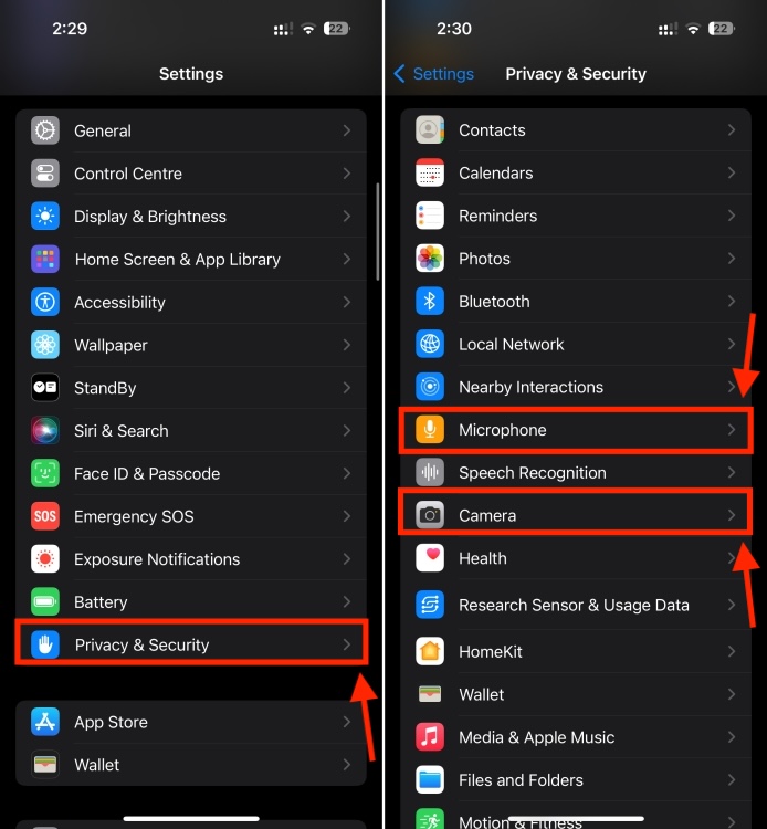 Privacy & Security on iPhone