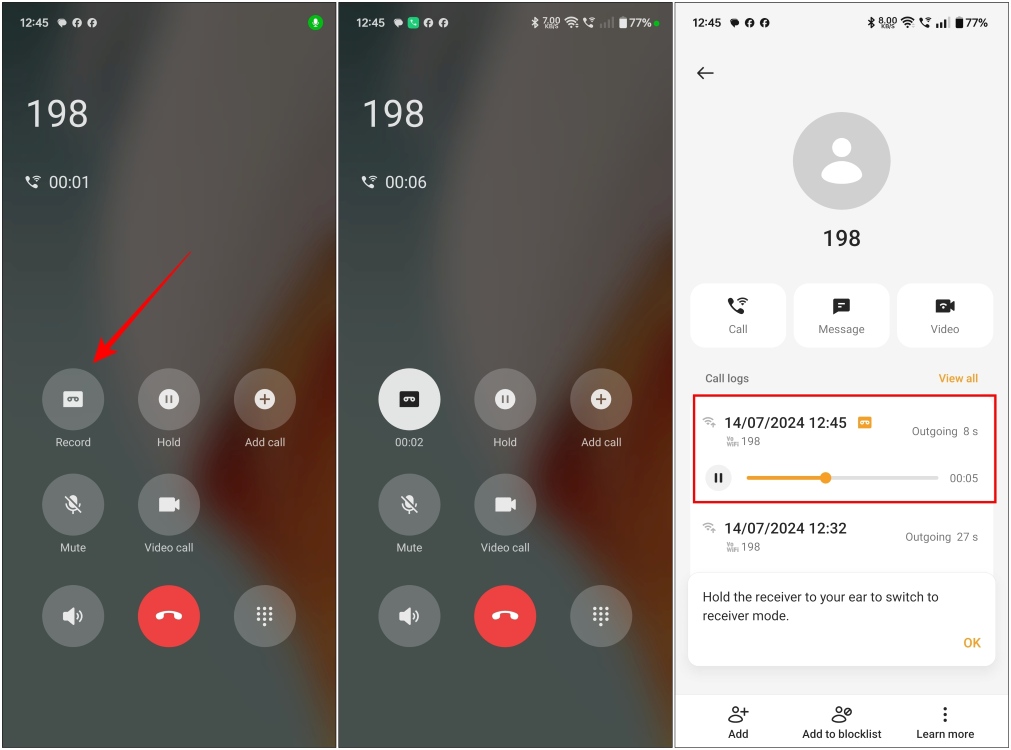 Record Phone Calls ColorOS OnePlus