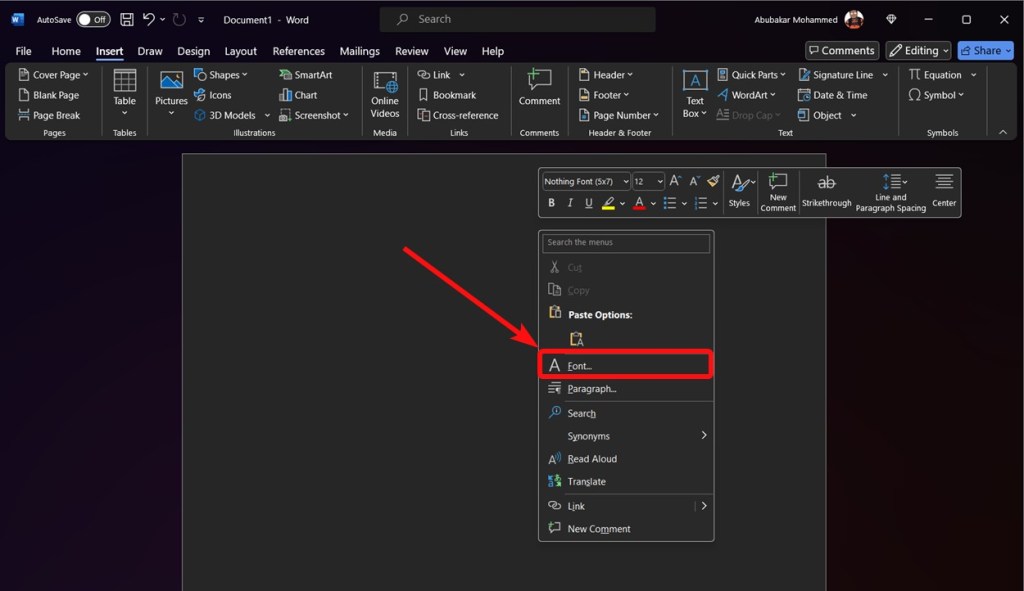 How to Change Default Font Style in Microsoft Word