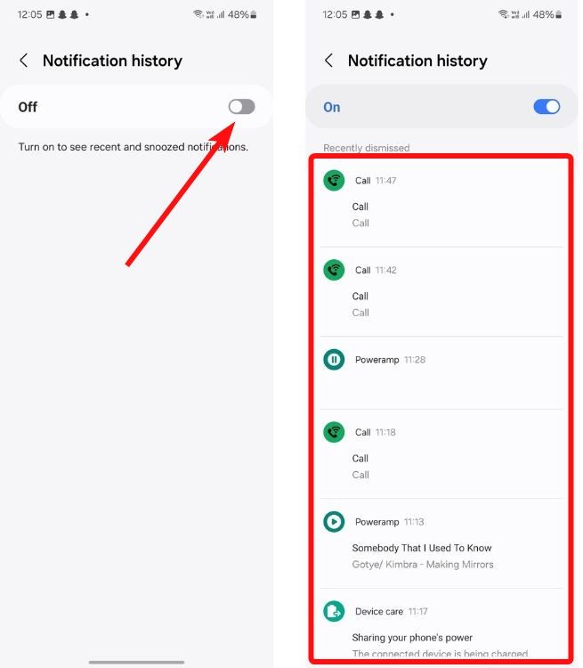 How to Check Notification History on Android