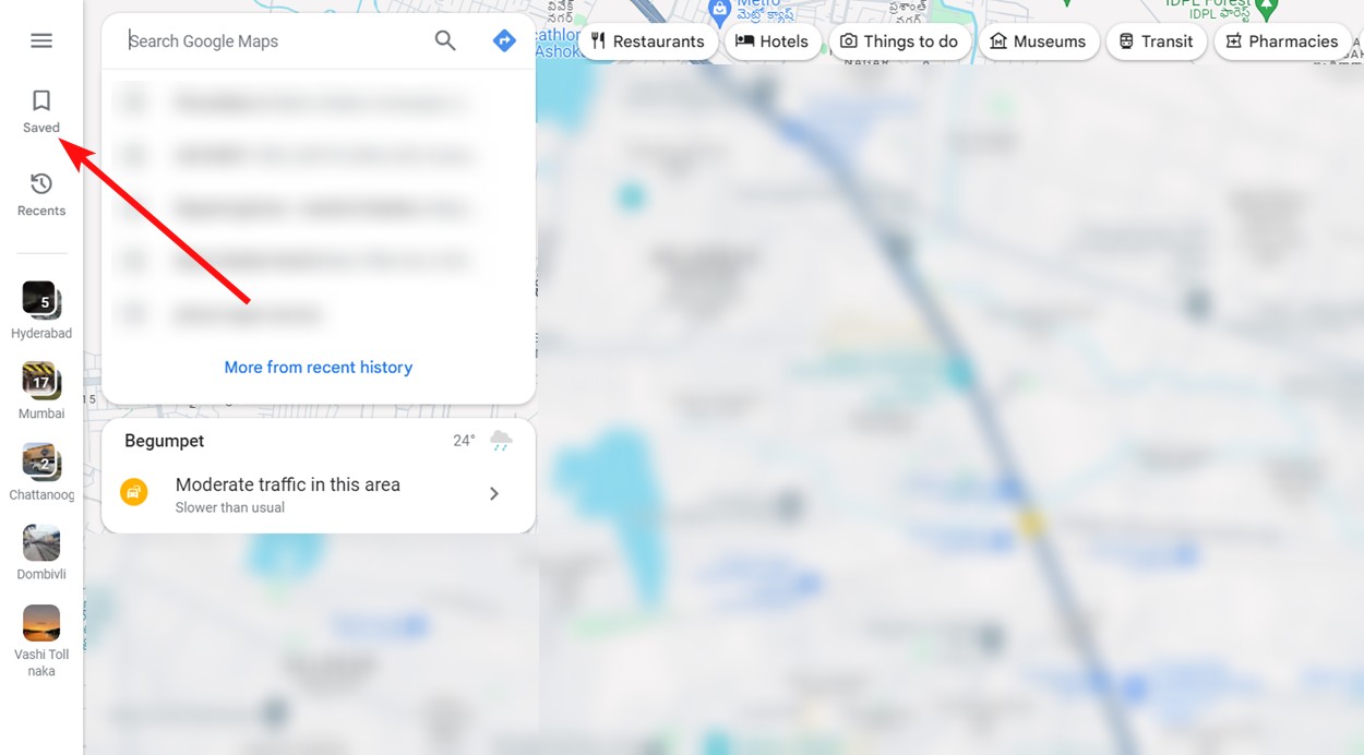 Save places on Google Maps for your trip