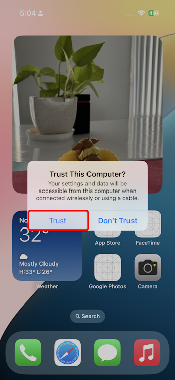 Trust iPhone