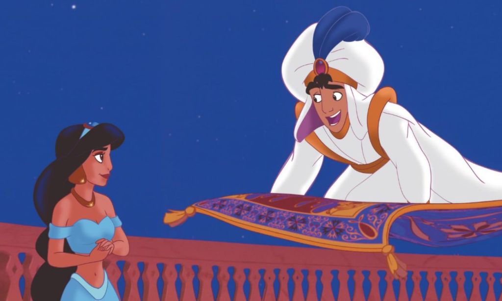 Aladdin and Jasmine from Aladdin