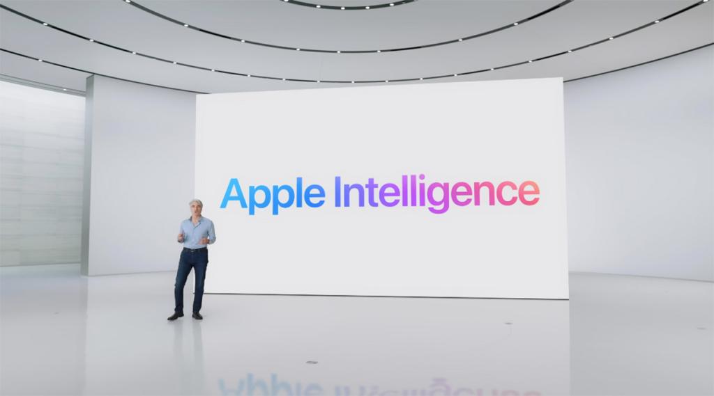 WWDC 2024 keynote slide about "Apple Intelligence"