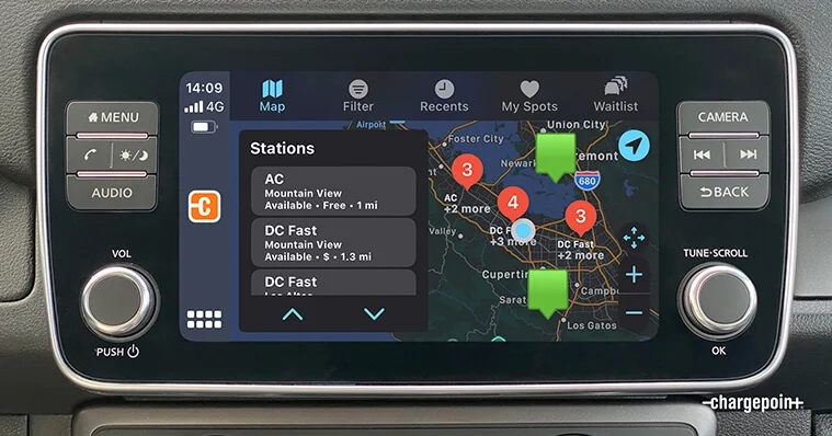 CarPlay Apps - ChargePoint