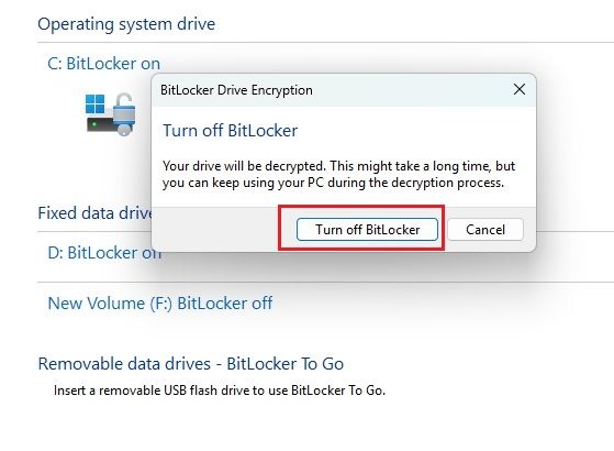 How to Disable BitLocker in Windows 11 and 10