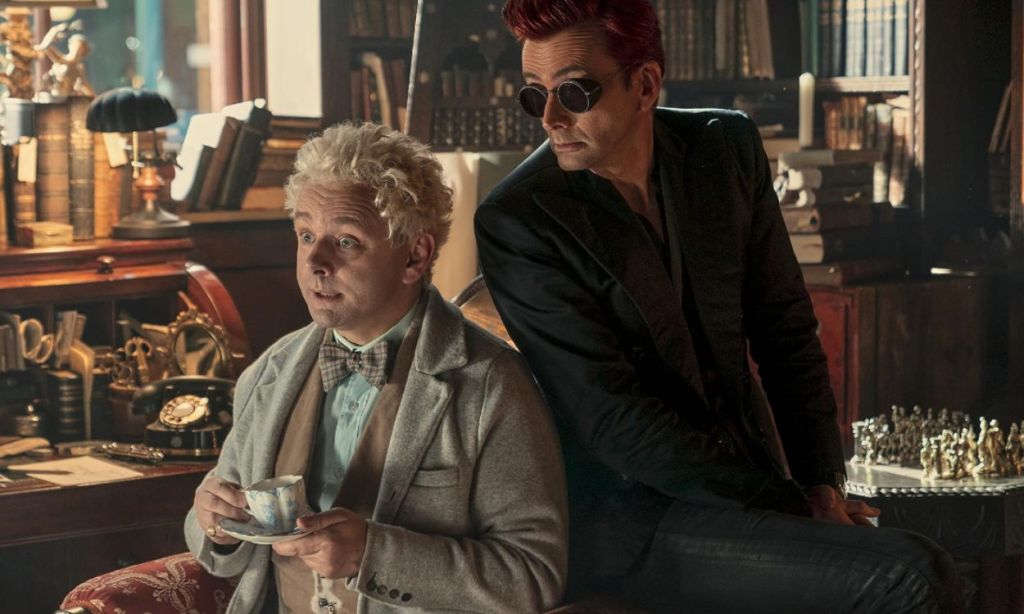 Michael Sheen and David Tennant in Good Omens