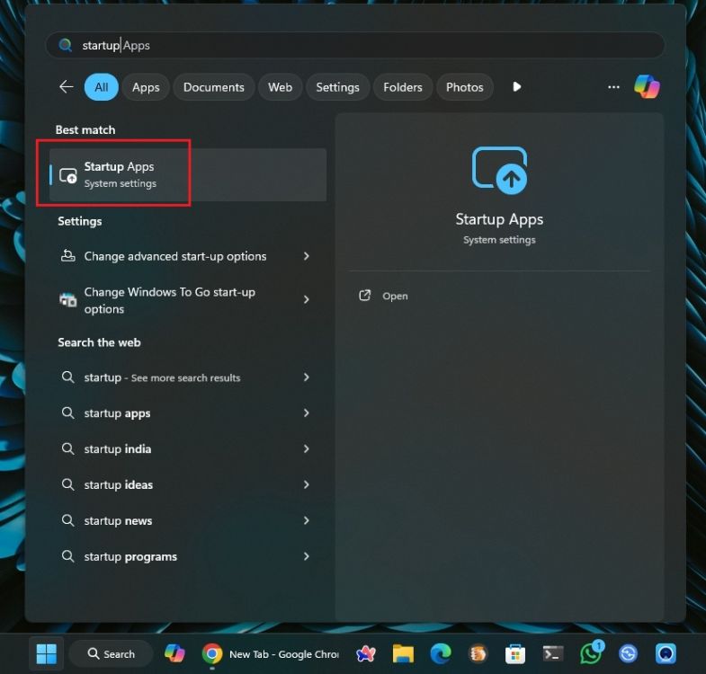 windows 11 how to stop apps from opening on startup