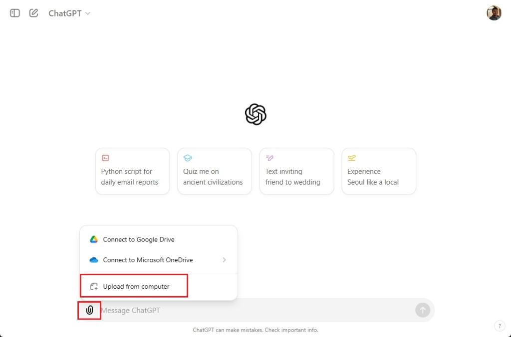 upload documents to chatgpt