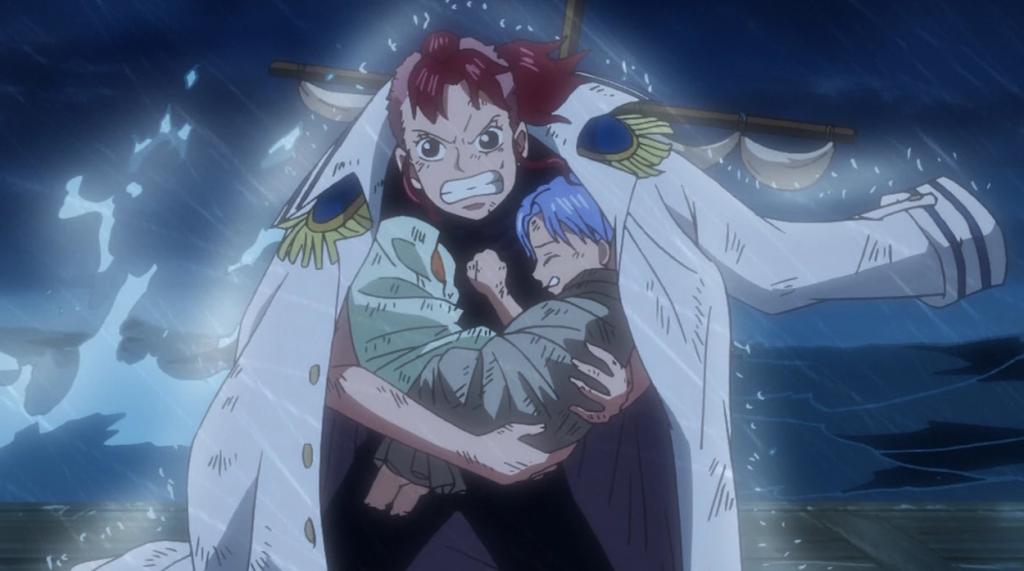 Bellemere with child Nami and Nojiko