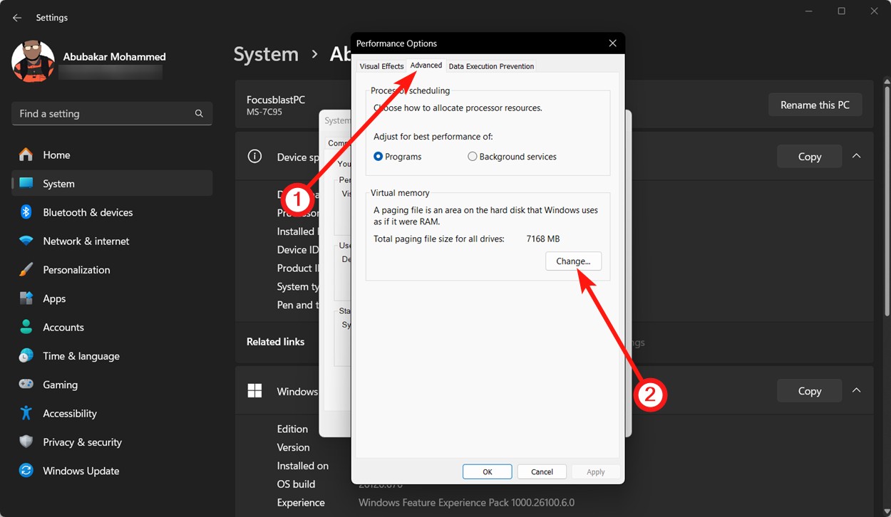 Change total paging