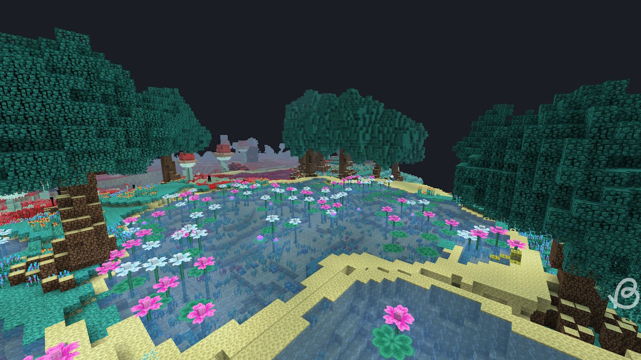 Biome in the BetterEnd mod with large pools and lily pads that could be a great idea for the potential Minecraft End update