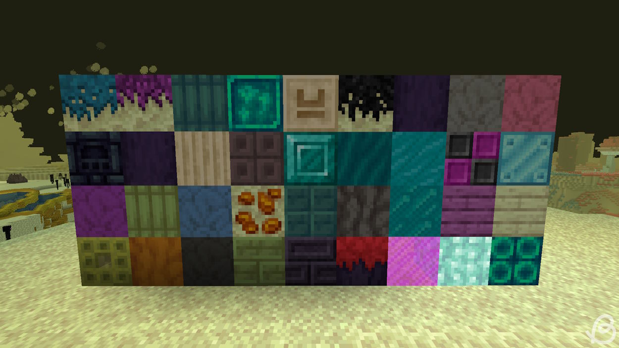 Variety of amazing blocks from the BetterEnd mod that should be in the Minecraft End update