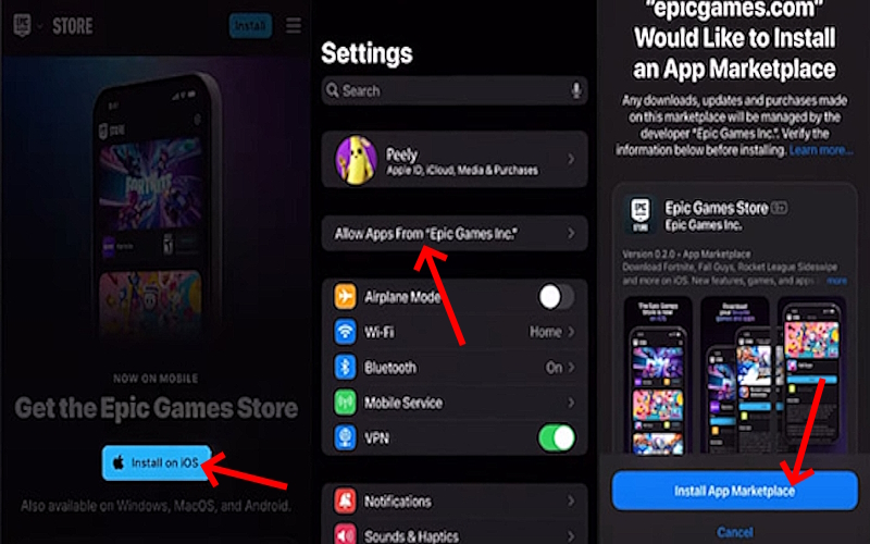 Install Epic Games Store on iOS