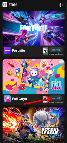 Install Fall Guys on Android