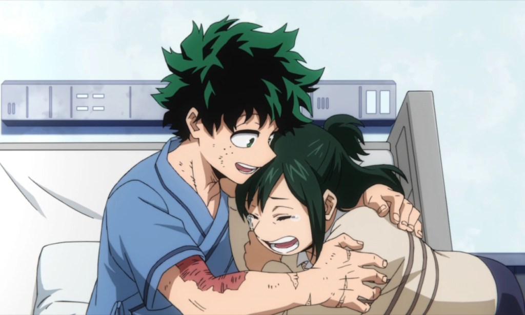 Izuku and Inko Midoriya in MHA