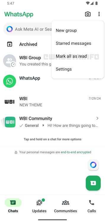 Mark All Chats As Read WhatsApp