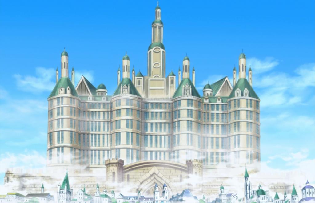 Pangaea castle in Mary Geoise in One Piece