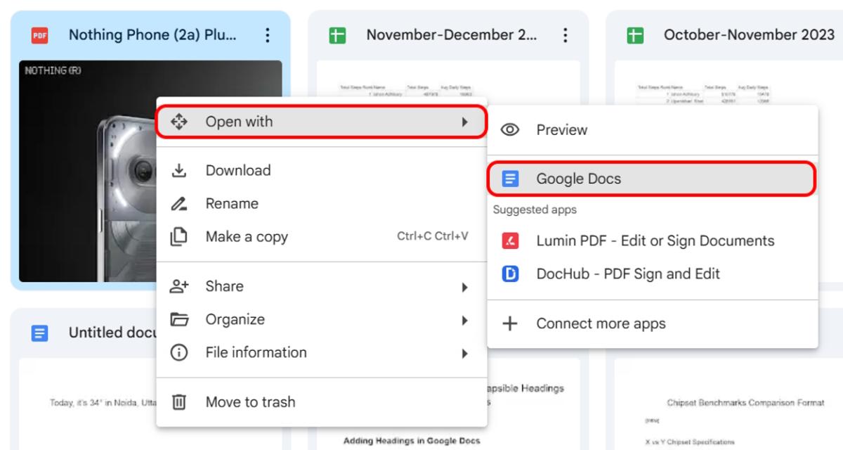 how to change pdf file to google docs