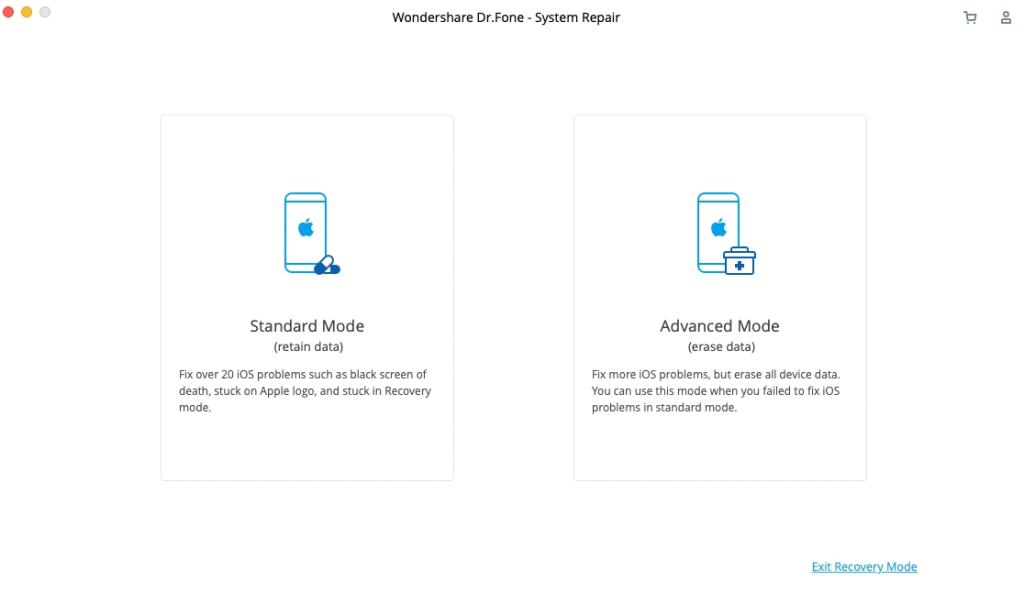 Standard and Advanced System Repair Modes