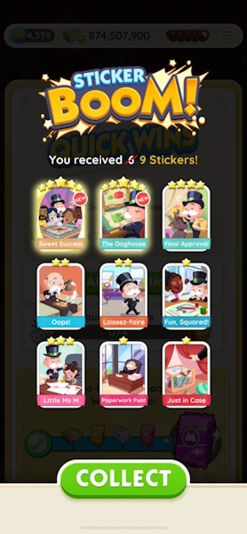 Sticker Boom Reward