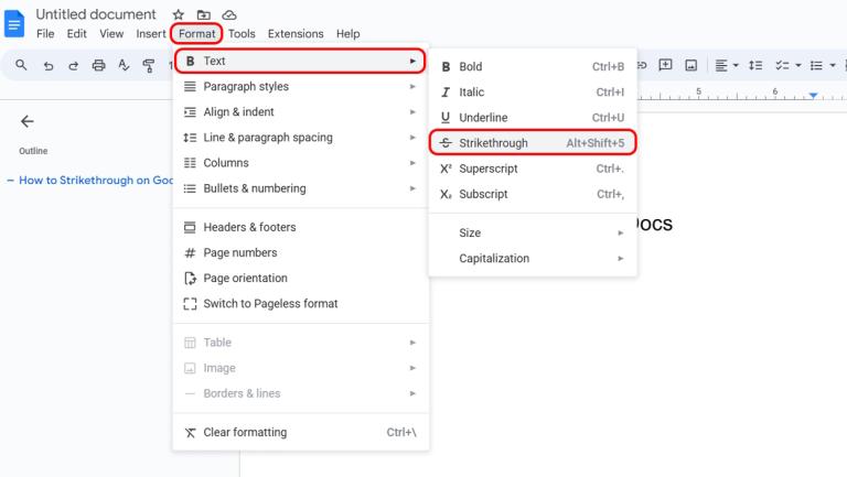 How to Strikethrough in Google Docs (2024 Guide) | Beebom