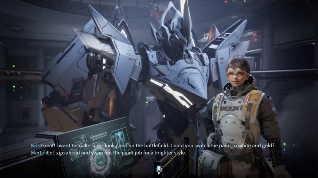 Using Nvidia ACE NPC to change color of ride in Mechabreak