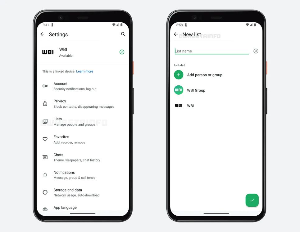 WhatsApp List Feature leaked in August